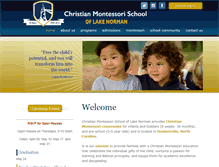 Tablet Screenshot of christianmontessorischool.org